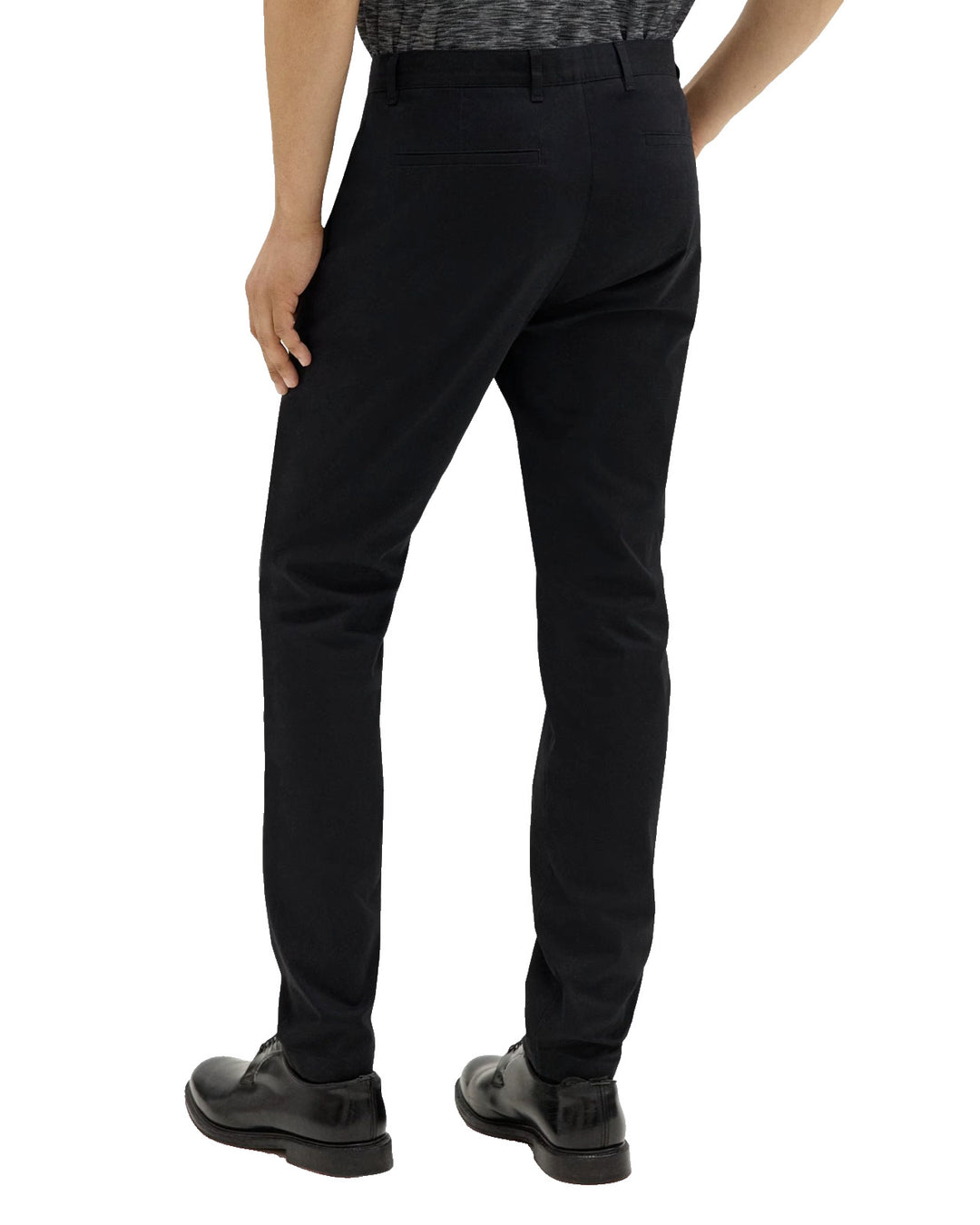 Theory Men's Black Mid Rise Classic-Fit Stretch Cotton Pants Size 32