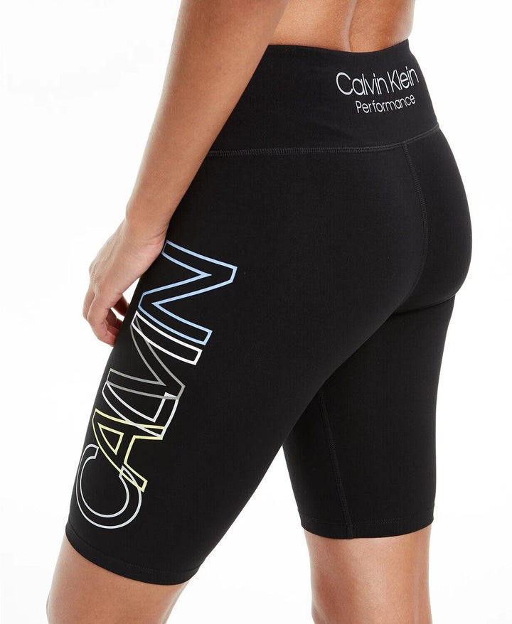 Calvin Klein Performance Outline-Logo Bike Shorts Black XS