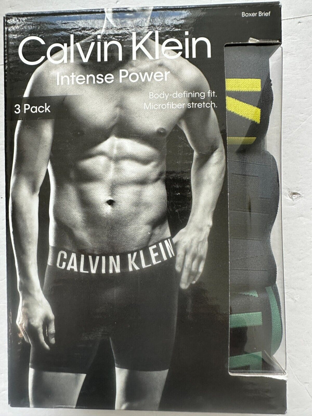 Calvin Klein Men's Multi Intense Power Microfiber 3 Pack Boxer Brief Size Medium