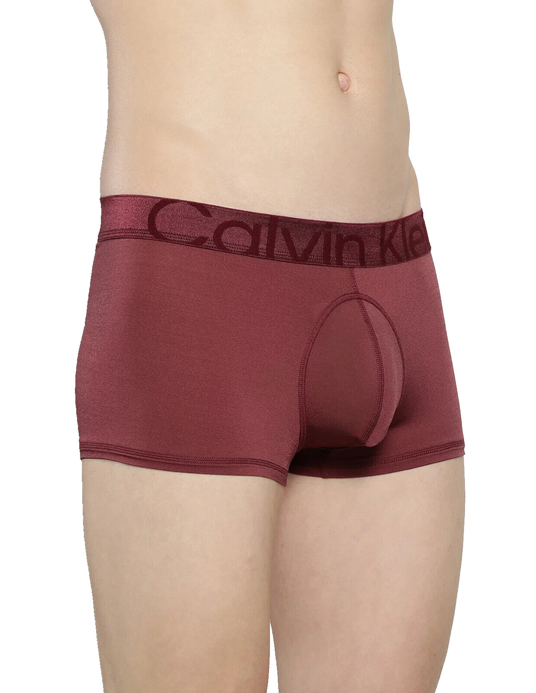 Calvin Klein Men's Wine Red Contoured Pouch Future Shift Trunk Underwear Size S