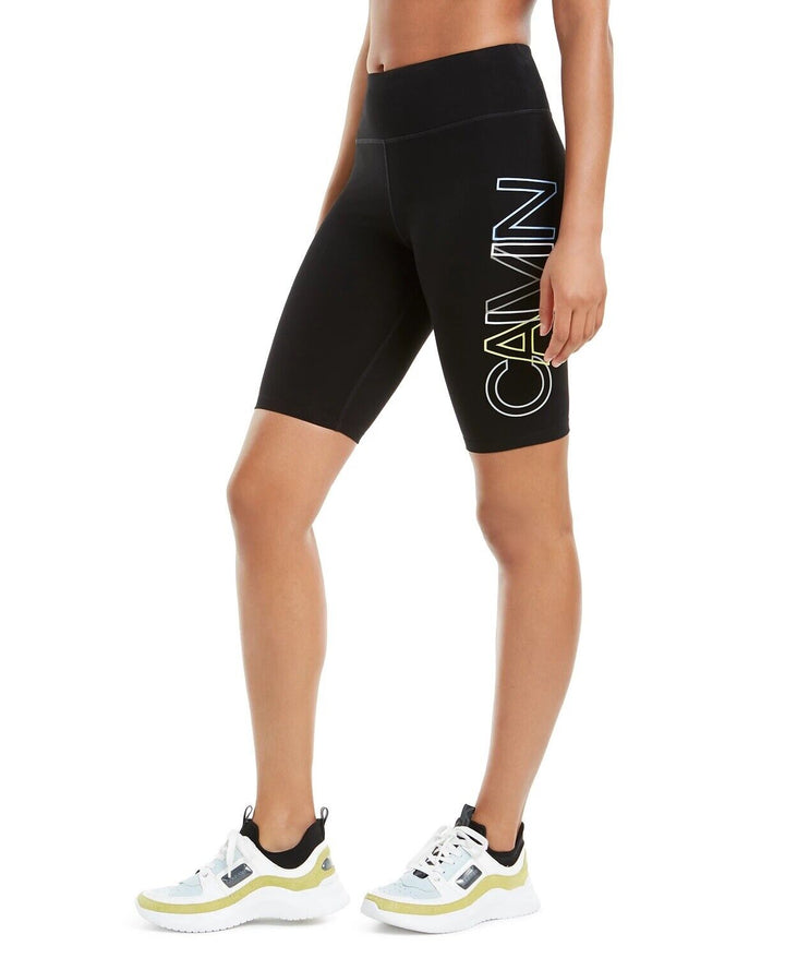 Calvin Klein Performance Outline-Logo Bike Shorts Black XS