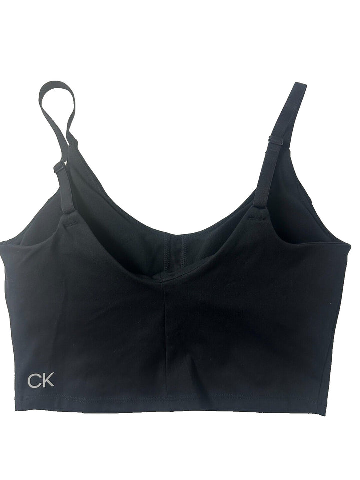 Calvin Klein Performance Women's Black Stretch Low Impact Crop Tank Top Size XS