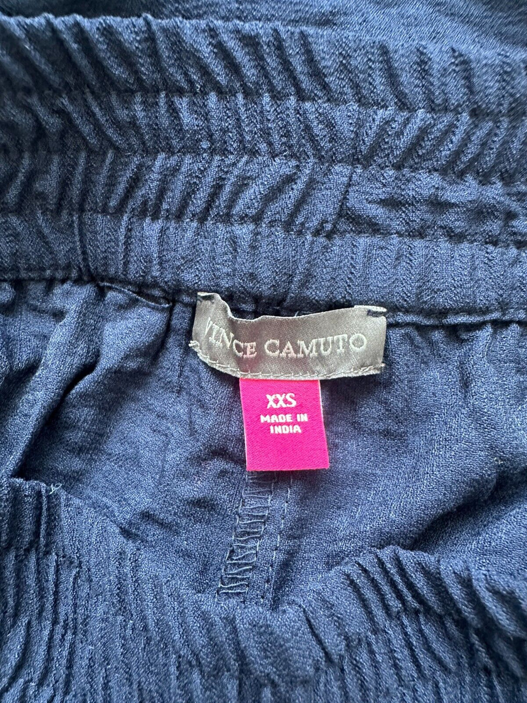 Vince Camuto Women Classic Navy Island Oasis Cropped Straight Leg Pants Size XXS