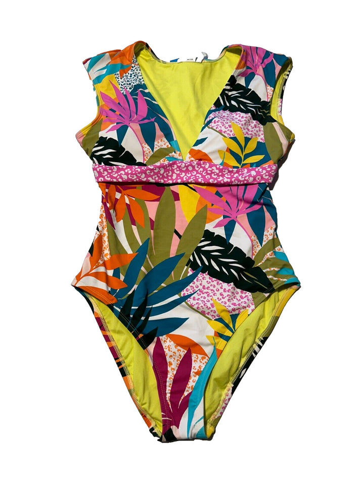 Bleu Rod Beattie Womens Multi Wild at Heart Cap Sleeve One-Piece Swimsuit Size 6