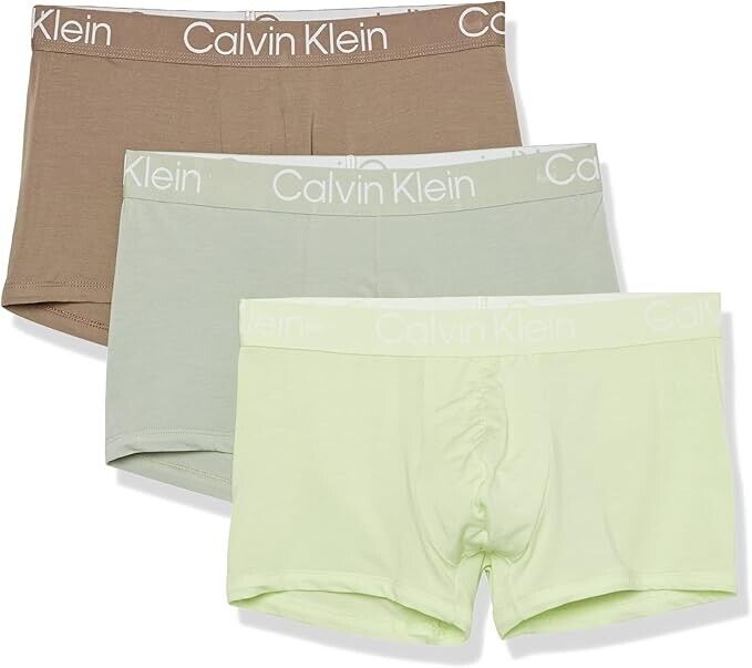 Calvin Klein Mens Ultra Soft Modern Stretch Boxer Brief Underwear Size M 3 Pack