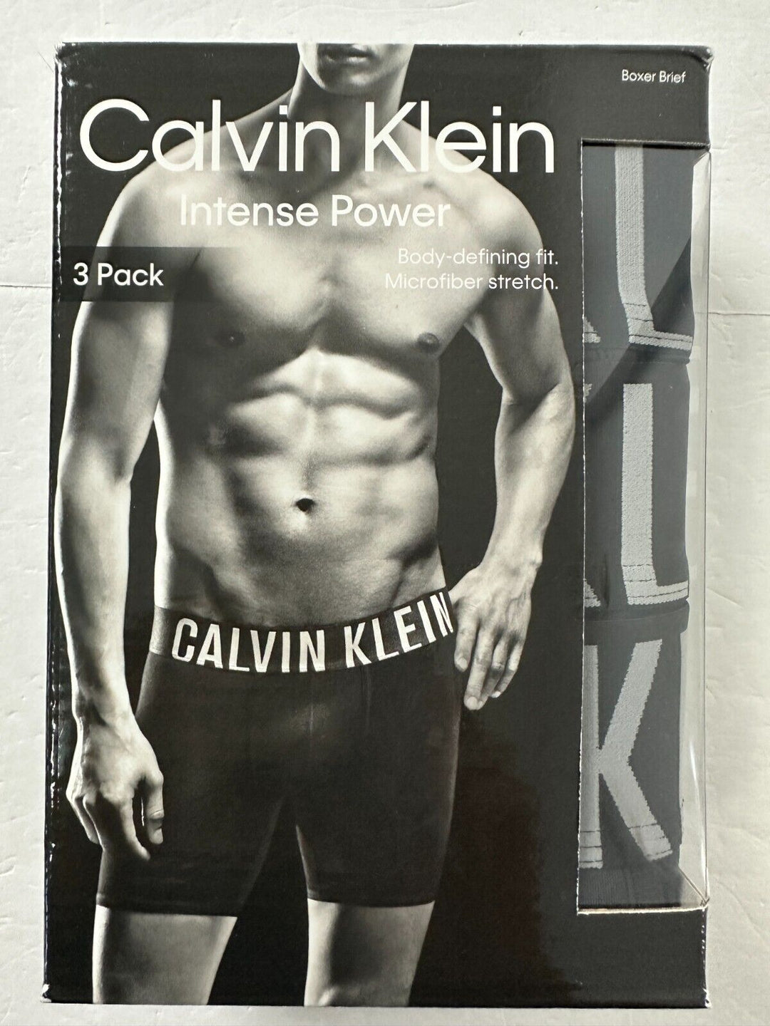 Calvin Klein Intense Power Men's Black 3 Pack Boxer Brief Underwear Size X-Large