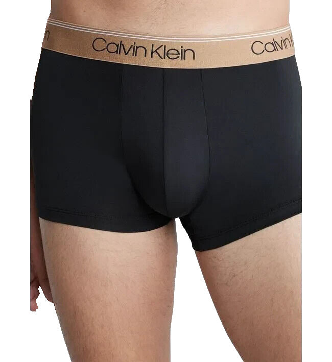 Calvin Klein Men's Black Classic Fit 3 Low Rise Trunks Underwear Size Large