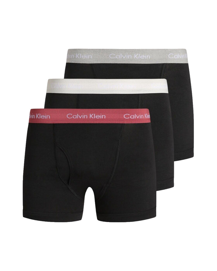 Calvin Klein Men's Black Cotton Stretch 3 Pack Low Rise Trunks Brief Size Small