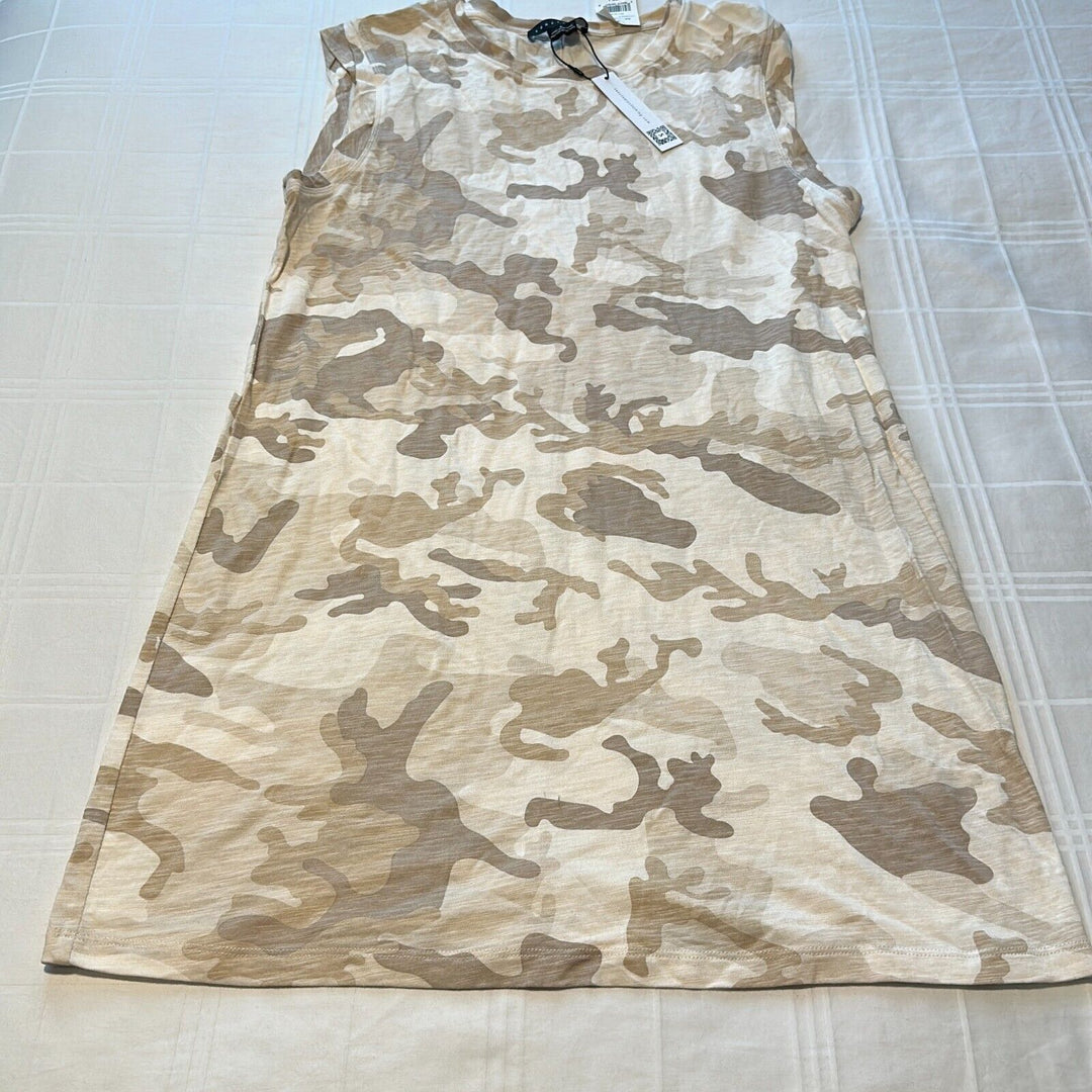 Sanctuary Women's Sand Dune Camouflage Pullover Easy Way Tank Dress Size Large