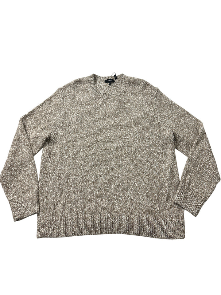 Theory Mens Pumice Multi Crewneck Sweater Heathered Mauno Crew Neck Size X-Large