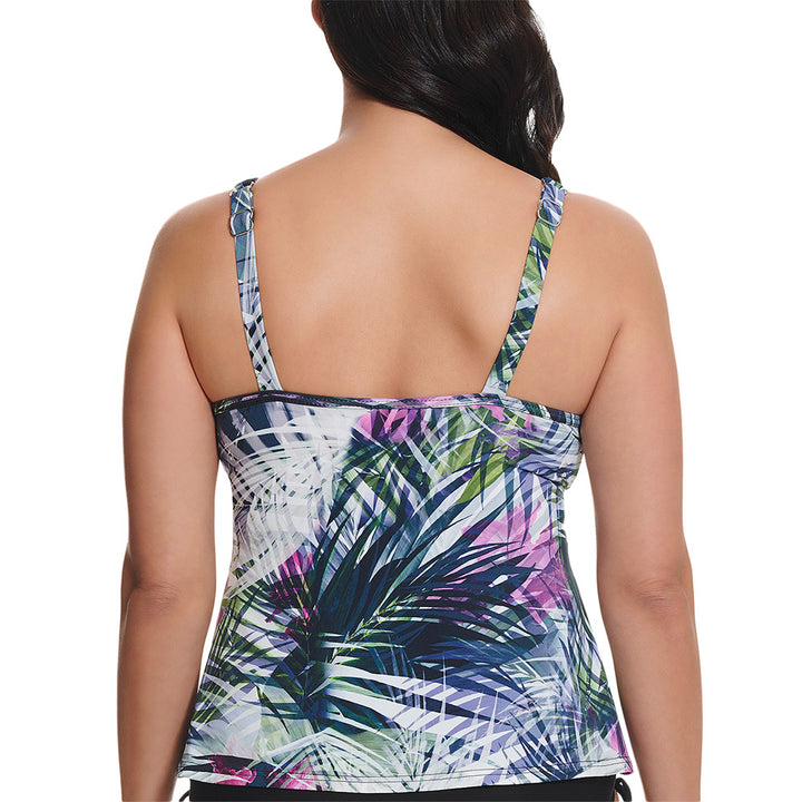 Swim Solutions Printed Tankini Top Multicolor 12