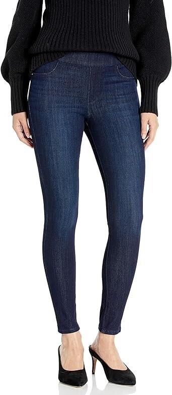 Sanctuary Womens Blue Regular Fit Dark Wash Pull-On Legging Ankle Jeans Size 24