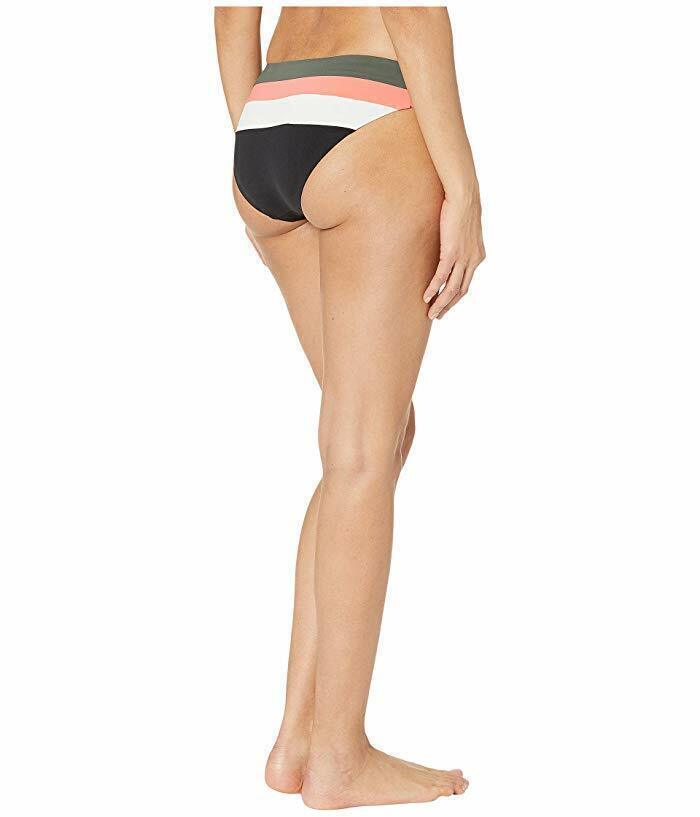 Becca By Rebecca Virtue Women's Circuit Mia 294307 Black Bikini Bottom Sz Small