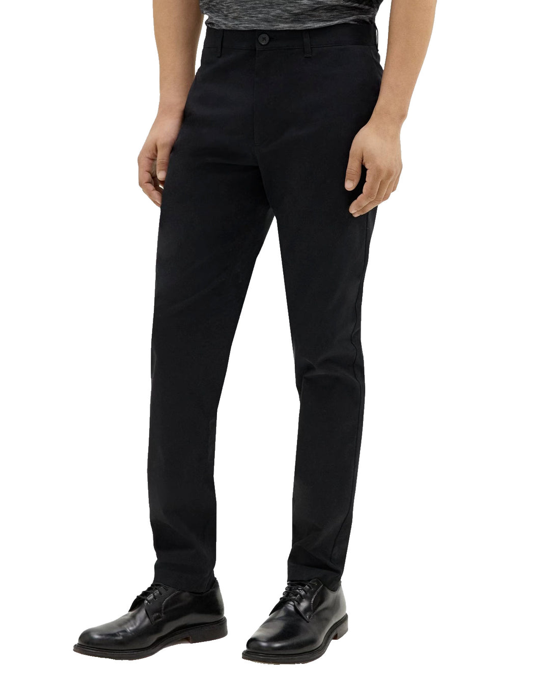 Theory Men's Black Mid Rise Classic-Fit Stretch Cotton Pants Size 32