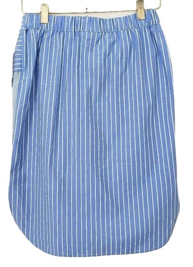 Bar Iii Womens Striped High-Low Skirt - Large Blue