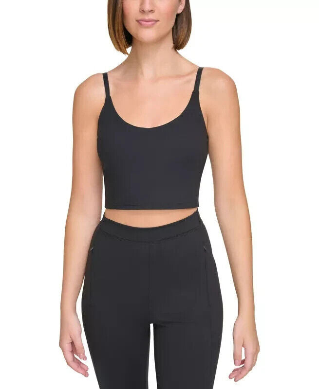 Calvin Klein Performance Women's Black Stretch Low Impact Crop Tank Top Size XS