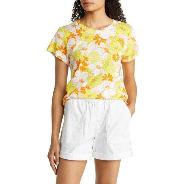 Sanctuary Women's Sunny Days The Perfect Print Short Sleeve T-Shirt Size XS