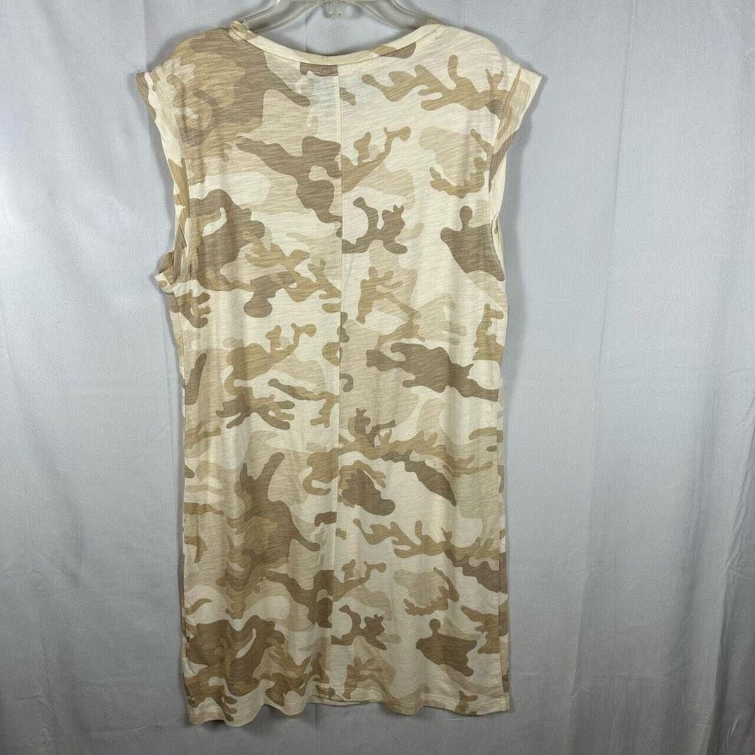 Sanctuary Women's Sand Dune Camouflage Pullover Easy Way Tank Dress Size Large