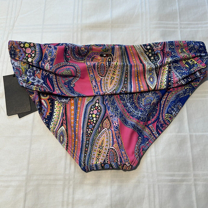 Tommy Hilfiger Women's Provence Blue Jaipur Paisley Bikini Swim Bottom Size XL