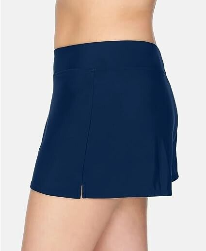 Swim Solutions Women's Navy Blue Pull On Swim Boy Shorts Bottom Size 16W