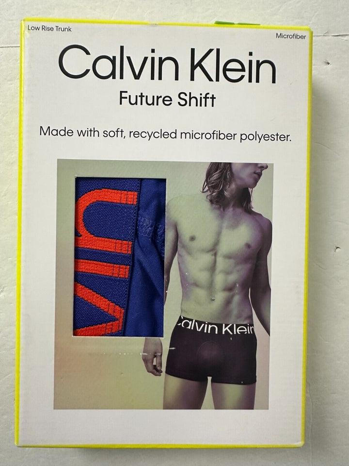 Calvin Klein Men's Future Shift Micro Polyester Low Rise Trunk Underwear Size L