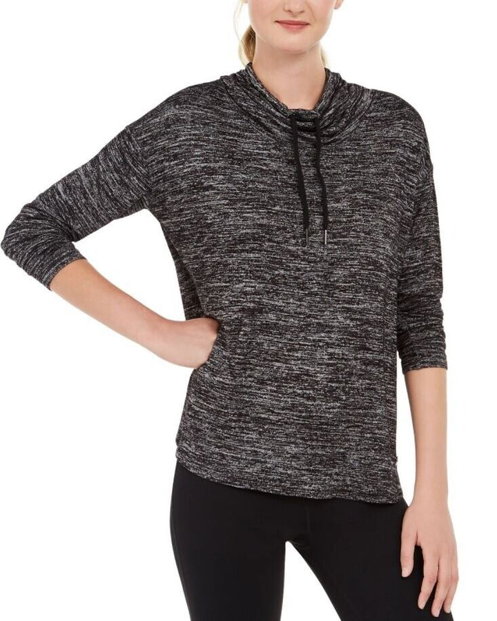 Calvin Klein Performance Cowlneck Top XS Black