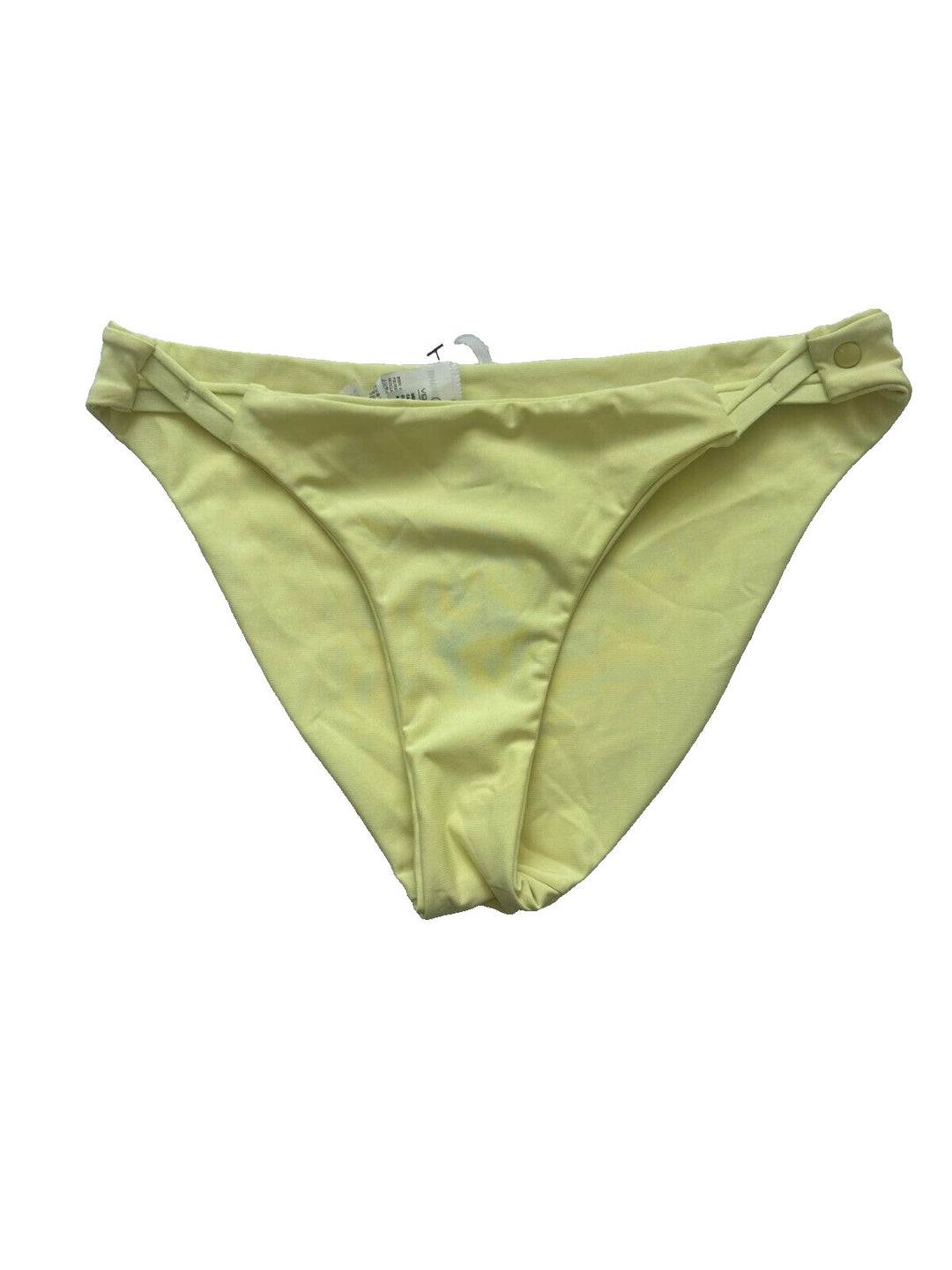 Volcom Women's Yellow Solid Simply Seamless Hipster Bikini Bottom Size Small