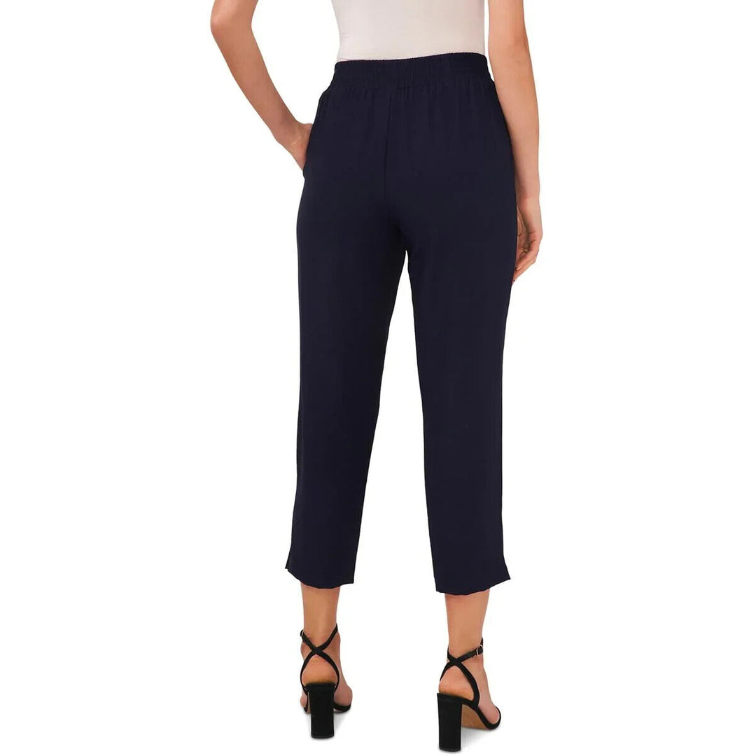 Vince Camuto Women Classic Navy Island Oasis Cropped Straight Leg Pants Size XXS