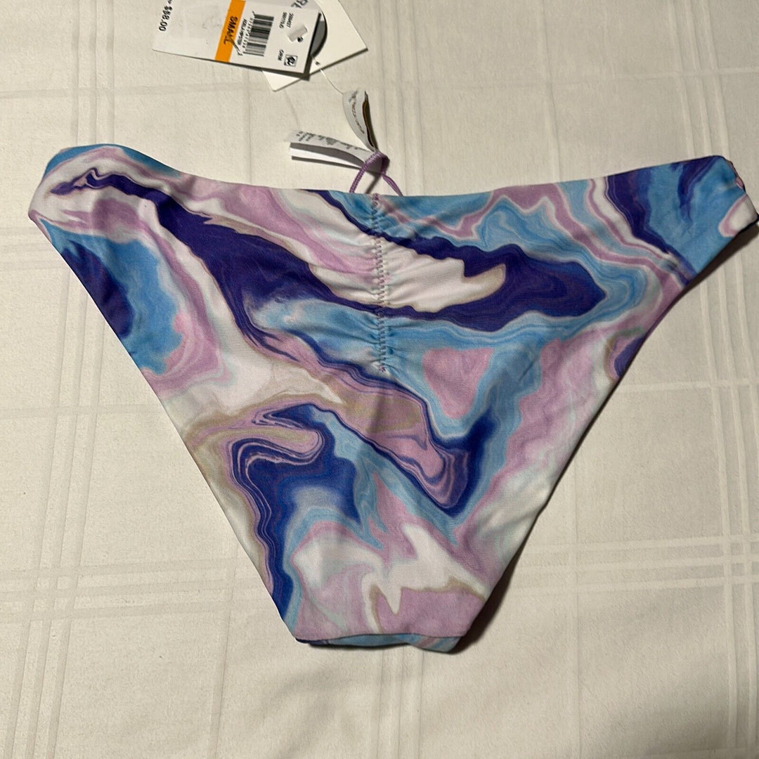 Becca Women's Blue Agate Adela Reversible Hipster Swimwear Bottom Size Small