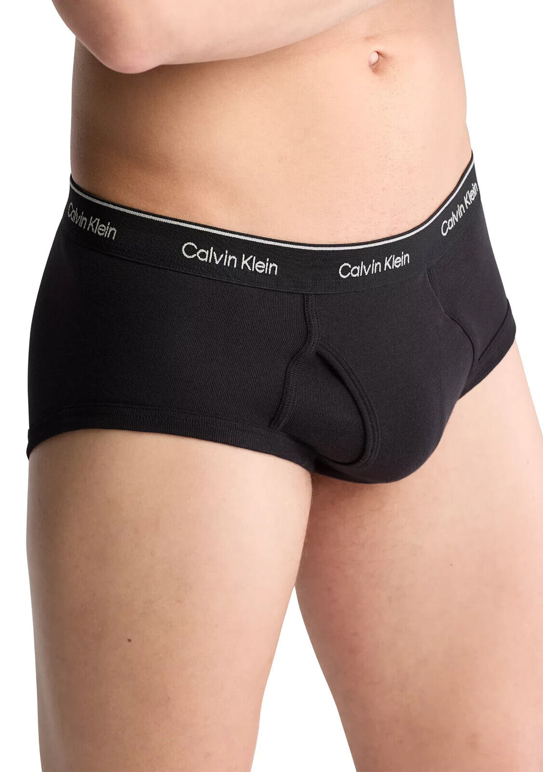 Calvin Klein Men's Black Cotton Stretch 3 Pack Low Rise Trunk Brief Size X-Large