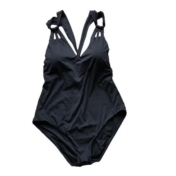 Becca Women's Black Removable Cups Tear Drop One Piece Swimsuit Size 1X 16-18