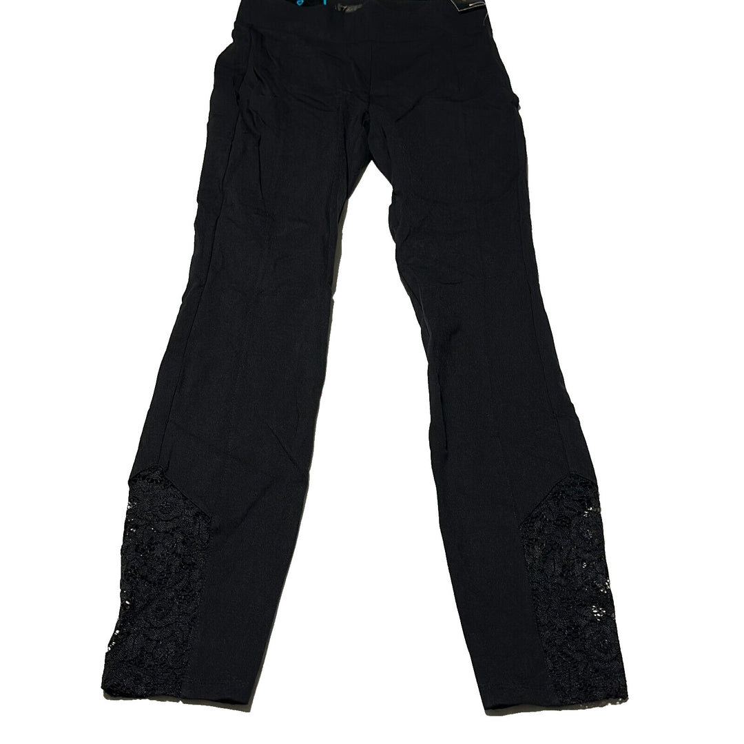 Thalia Sodi Women's Black Elastic Waist Pull On Skinny Leg Ankle Pants Size XS