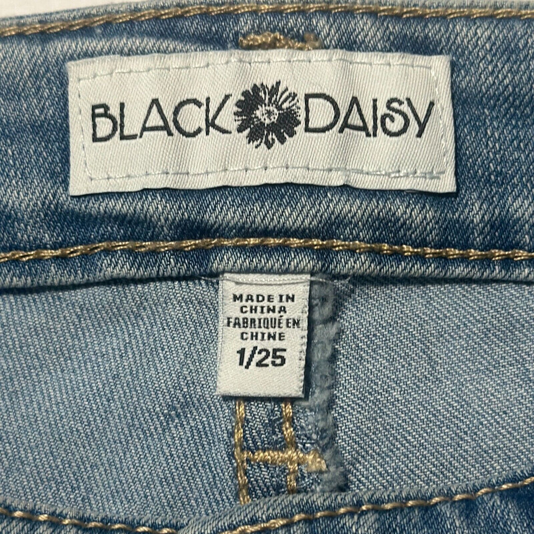 Black Daisy Women's Selina Imagine Regular Fit Denim Skinny Jeans Size 1/25