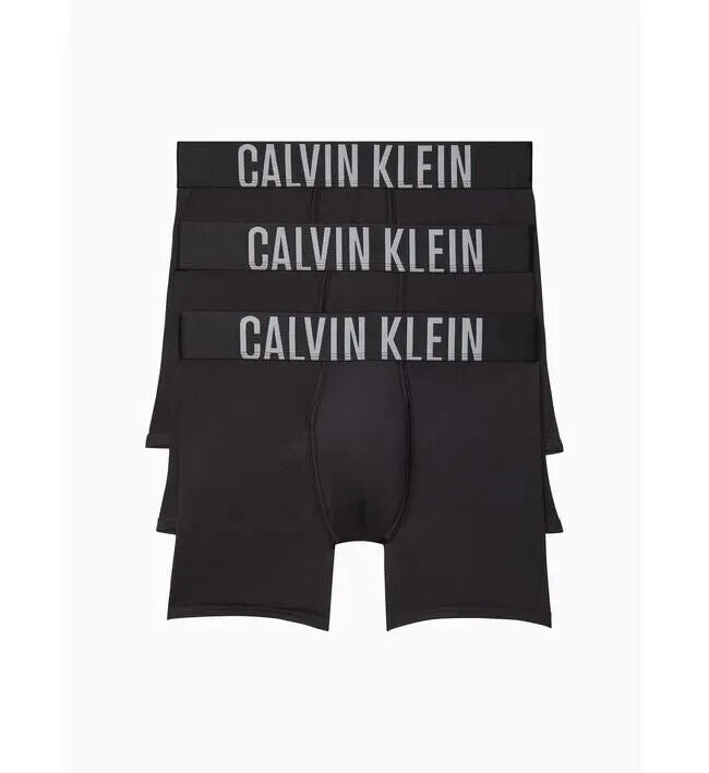 Calvin Klein Intense Power Men's Black 3 Pack Boxer Brief Underwear Size X-Large