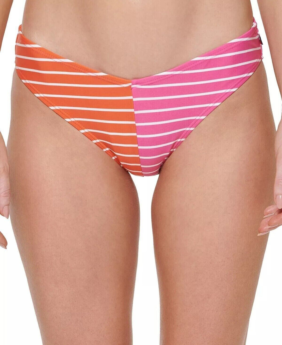 Tommy Hilfiger Women's Dahlia Striped V-Cut Bikini Swim Bottom Size Medium