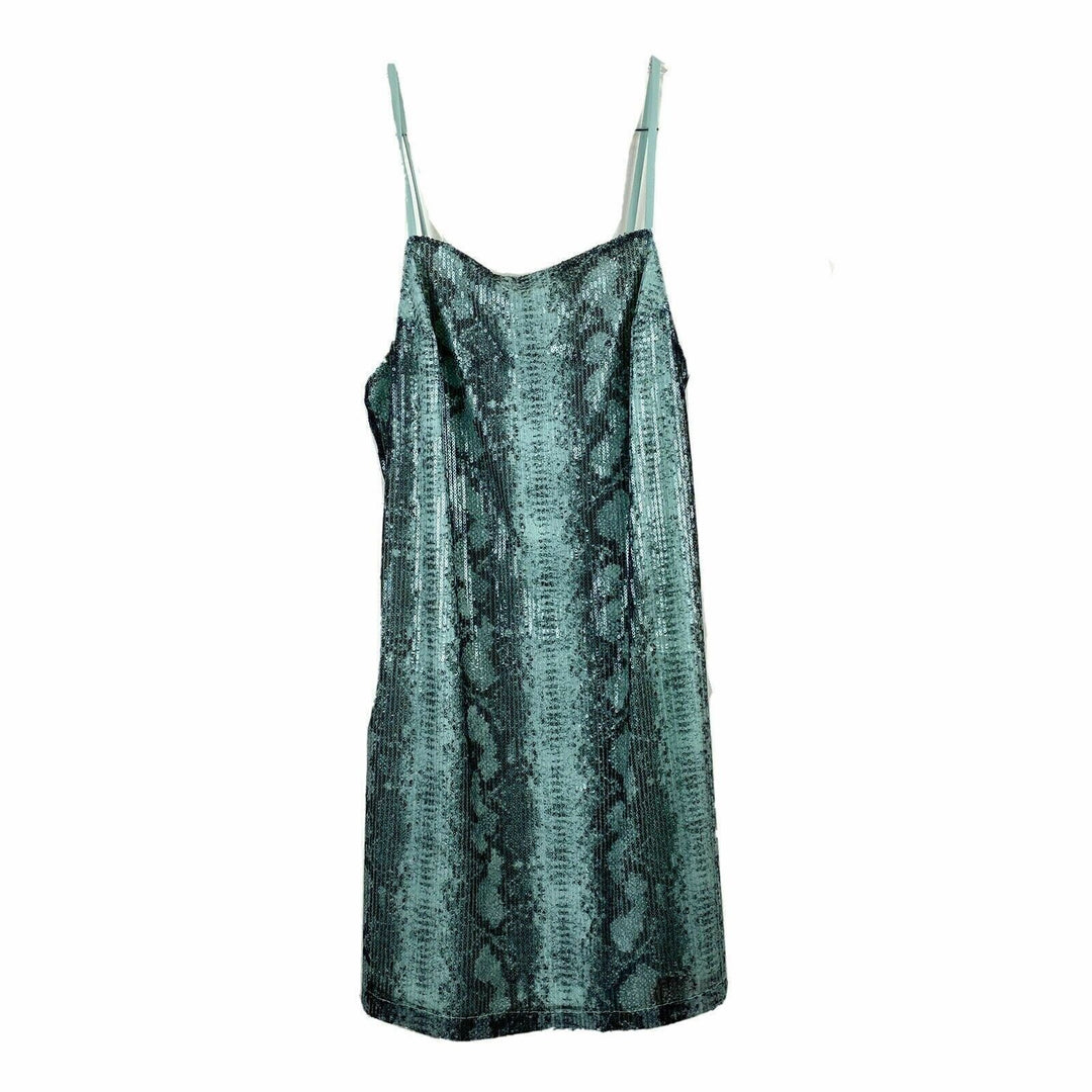 T.D.C. Topson Contemporary Women's Slip Dress Python Snake Print XS