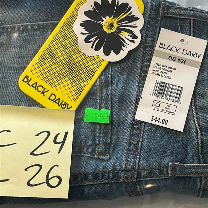 Black Daisy Women's Blue Selina High Rise Denim Skinny Jeans Size 0/24