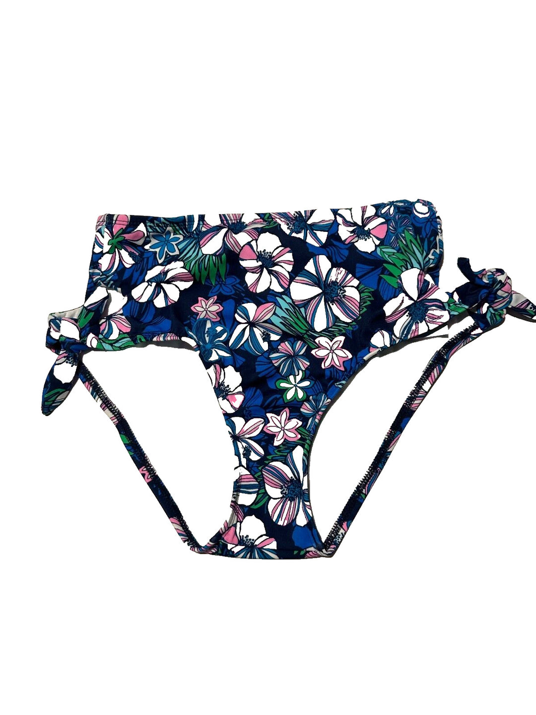 Sundazed Women's Multi Tatum Floral-Print Tie Side High-Waist Swim Bottom Size S