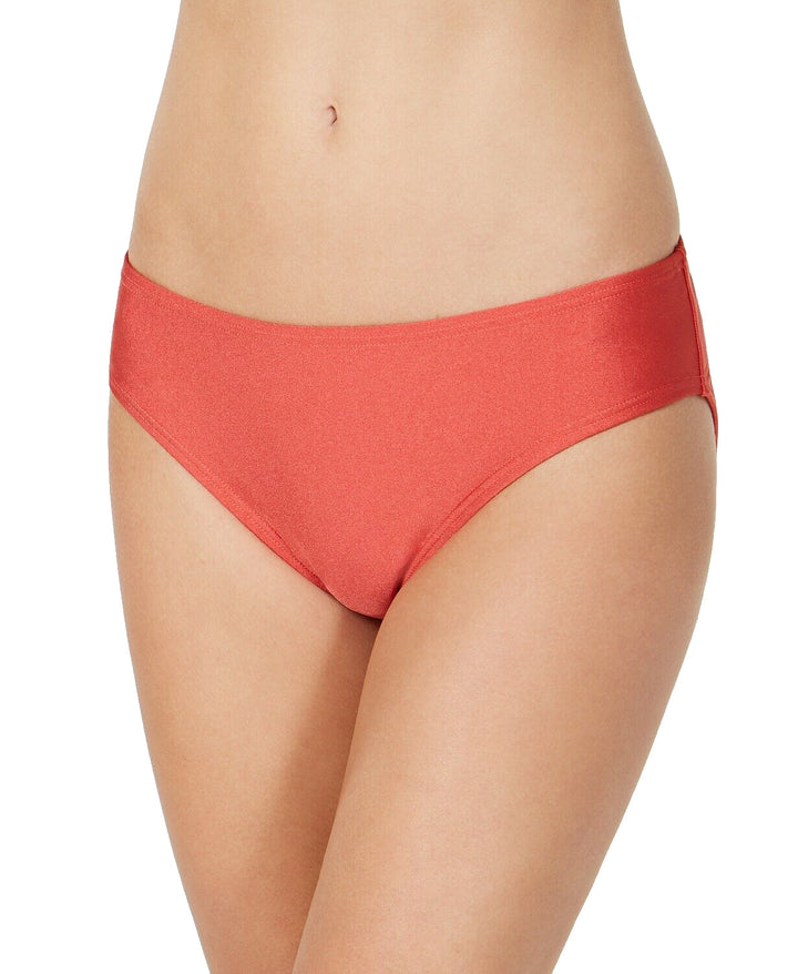 Calvin Klein Women's Classic Scoop Bikini Bottoms Orange M