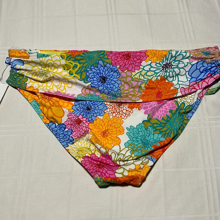 Bleu Rod Beattie Women's Multicolor Fresh Picks Sarong Bikini Swim Bottom Sz 14